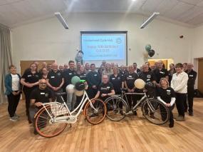 Maidenhead Cycle Hub team gather to celebrate 10th anniversary 