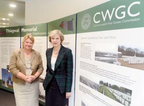 Theresa May visits Commonwealth War Graves Commission ahead of Somme anniversary
