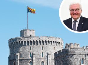 Windsor Castle will host German President Frank-Walter Steinmeier later this year (inset credit: Wikimedia Commons). 