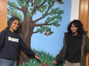 Teen artists turn blank walls into bold mural at Maidenhead Community Centre