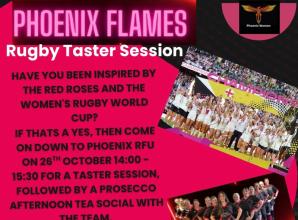 Inspired by the Red Roses? Phoenix Flames invite women to give rugby a try