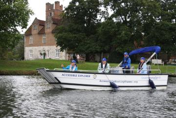 New wheelchair-accessible boat given a 'momentous' launch in Bisham Abbey