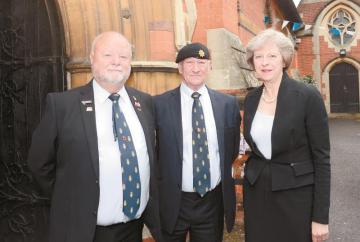 Theresa May attends service to commemorate those who died in the Battle of the Somme