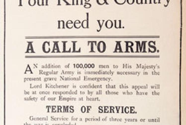 A CALL TO ARMS: 1914 - World War One begins