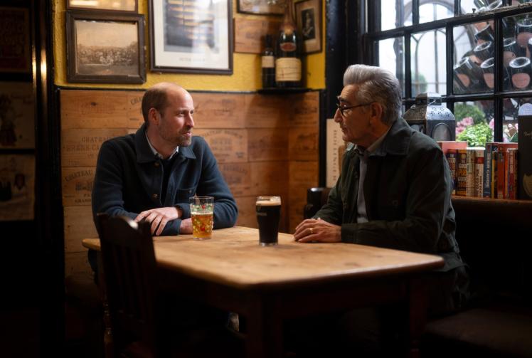 Prince William opens up to Eugene Levy over a pint in Windsor for travel show
