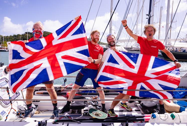 England rugby sevens star Ollie Phillips finishes Atlantic Row