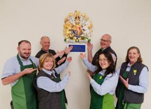 Waitrose Windsor receives 'one of the first ever' 100 per cent plant-based 3D Royal Warrants