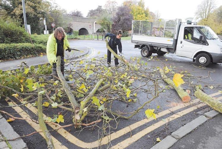 Clean-up after storm with more windy weather predicted