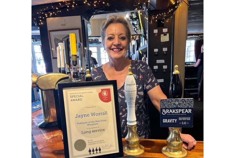 Wargrave publican becomes Brakspear&rsquo;s longest-serving landlady after 46 years